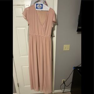 Lulu’s Blush Maxi Dress
